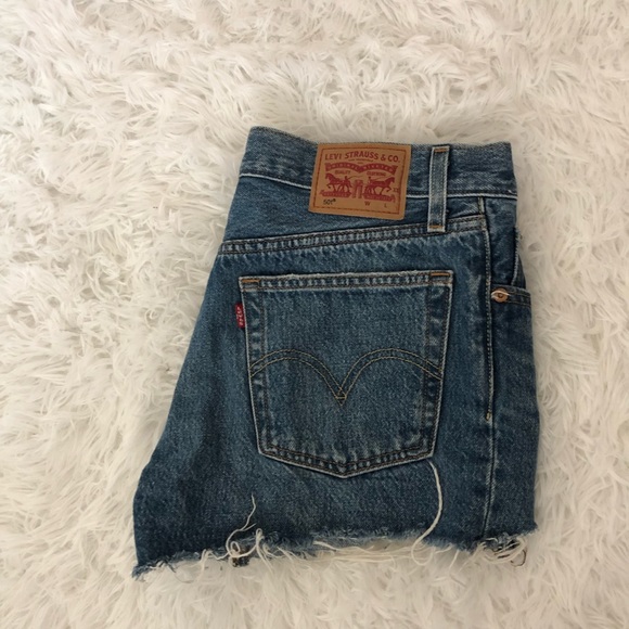 Levi's Pants - Levis mid rise denim shorts